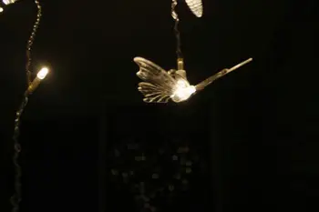 Motýľ 2 M*1,5 M 124Led Heart-shape LED víla string cencúľ opony Svetlo 16 zavesiť Valentine Vianoce, Vianoce Svadobné party decor