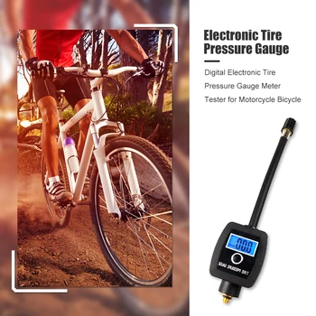 Vysoká Presnosť Mini Digitálny Elektronický Tlaku v Pneumatikách Rozchod Meter Tester pre Motocykel, Bicykel Pneumatiky Diagnostický Nástroj na Opravu