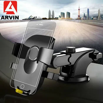 Arvin Luxusné Auto Držiaka Telefónu, Pre iPhone X XR 8 Plus čelné Sklo Otočenia Montáž v Aute Telefón Stojan Pre Samsung S9 S8 Plus Držiak