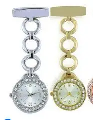 Móda Plná Crystal Dial Ocele Sestier Pin brošňa visí kolo vreckové hodinky mužov a žien hodiny darček