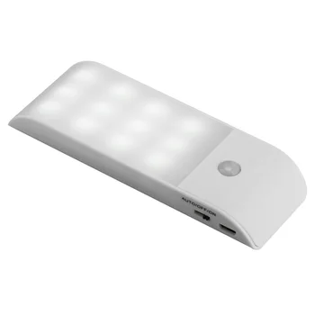 12 LED Nočné Svetlo S Pohybový Senzor PIR Infračervené Nightlights Chodbe Skrine, Skriňa, Nočné Lampy, Domov Chodby, Kúpeľňa