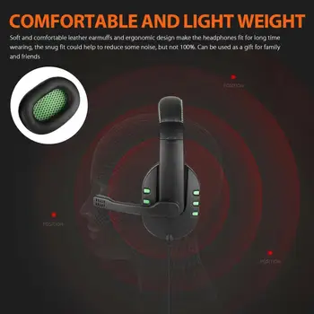 Profesionálne Over-ear Herné Headset Denoise Stereo Hra Slúchadlá Music Headset Pre PC, Notebook Hra