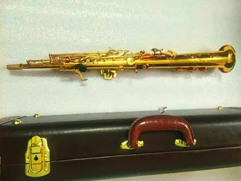 Vysoká Kvalita Soprán Sax Ihrisku B Zlato Lak Soprán Saxofón Music Náustok Profesionálnej Kvality