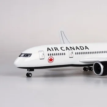 1/130 Rozsahu 43 cm Lietadlo 787 B787 Dreamliner Lietadla Kanada Airlines Model W Svetlo &Kolesa Diecast Plastové Živice Rovina