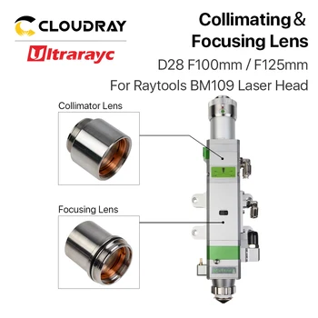 Ultrarayc BM109 1.5 KW Collimating & Zaostrovanie Objektívu D28 F100 F125mm s Objektívom Držiak pre Raytools Laserové Rezacie Hlavy BM109