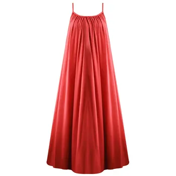 Roseheart Ženy Móda Žena Červená Sexy Sleepwear Nightdress Dlhé Špagety Popruh Odev Sleepshirts Nightgown Sleepwear