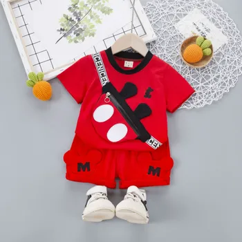 Baby Chlapci, Dievčatá Oblečenie Sady, detské Letné Cartoon Mickey Minnie Dojčenské Oblečenie Sady Tričko+krátke Nohavice, Oblečenie, Detský Set