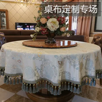 Luxusný domov okrúhly obrus, Európskej konferenčný stôl obrus, obdĺžnikový stôl handričkou