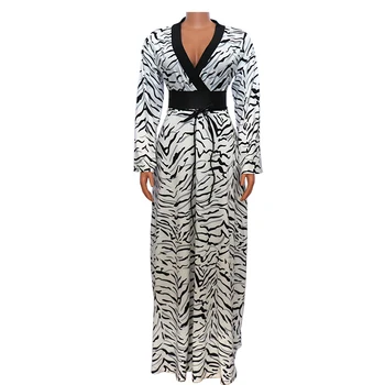 Afrika Oblečenie Pre Ženy, Ženské Maxi Šaty Leopard Tlač Slim Plus Veľkosť Nosenie Dashiki Ankara Dámske Večerné Party Oblečenie DT2656
