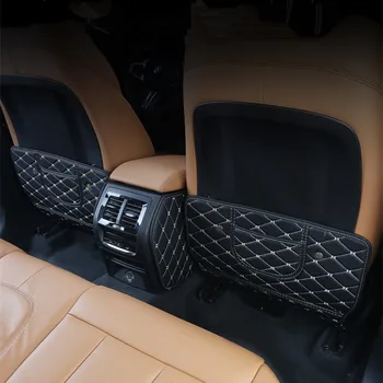Auto Styling Predné Sedadla Operadlá Anti Kick Pad Pre BMW X3 G01 G08 25i 30i 2018 Interiéru PU Kožené Anti Špinavé Mat Auto Dekorácií