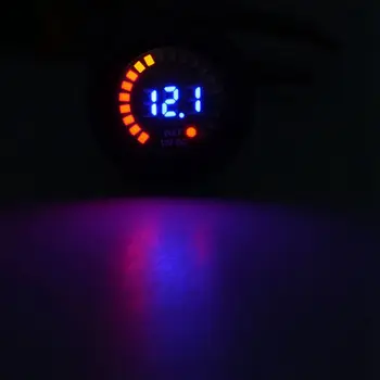 Nepremokavé DC12V RD Digitálny Voltmeter Tromi Vodičmi Vozidiel, Motocyklov, Lodí Autá Napätie Panel Meter LED Displej Farba