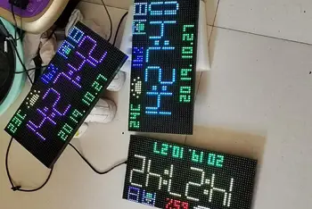 DIY Pohode LED Farebné Dot matrix Hodiny geek, elektrické diy Projekt