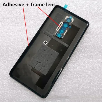 Nové Tvrdené Sklo Zadný Kryt Pre OnePlus 7 Pro Náhradné Diely Späť Kryt Batérie Dvere Bývanie + Fotoaparát rám + Flash kryt