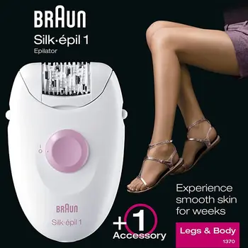 Braun Silk-Epil 1170 Nohy & Telo Epilatör. Vlasy laserový epilátor odstraňovač stroj slúchadlo prístroj holiaci strojček depilator zariadenie cire nástroj