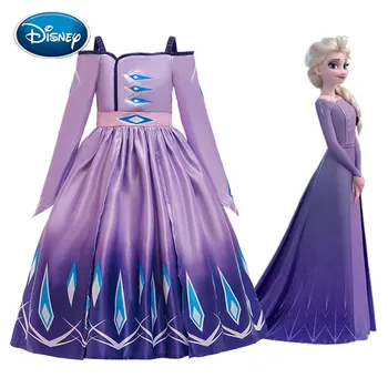 Disney Princezná Šaty Mrazené 2 Princezná Elsa Anna Sukne Dievča Zobraziť Kostým Princezná Elsa Sukne Vyhovovali Cosplay šaty