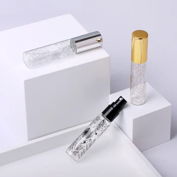 50 ks/10 ml veľa Prenosné dekoratívne Sklo vzor Parfum Fľašu S Rozprašovač Prázdne Kozmetické Mini fľašiach