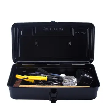 Nové Železo, Kovové Strane Toolbox Power Tools Úložný Box Viacúčelový Prenosný Repair Tool Box Hardvér Príslušenstvo