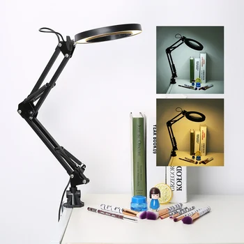 LED Stolná Lampa Ochrana Očí USB Lampa Energeticky Úsporné Svorka Lampa Stmievateľné Skladacia Pre Denné Práce/Read/make-up/Tetovanie/Nail Art