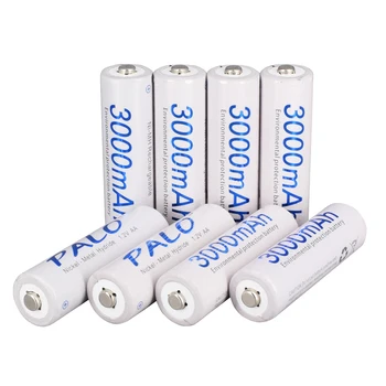 PALO 3000mAh Ni-MH AA Batérie Self-absolutórium 1.2 V, AA Nabíjateľné Batérie Vopred nabitá Batéria+USB, LCD displej, Inteligentné Nabíjačky Batérií