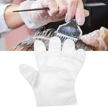 280pcs Jednorazové Rukavice Transparentné Prenosné Jednorazové Rukavice na Vlasy Farbenie Vlasov Salon Príslušenstvo Holičstvo Nástroje