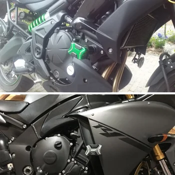 Rám Jazdec Kawasaki Ninja400 2017-2018 Motocykel Pádu Crash Pad na Ochranu Jaskyne Uniknúť CNC Zliatiny Titánu