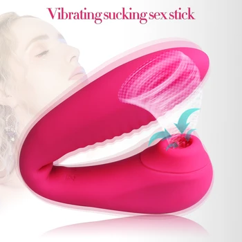 10 Režimy G-spot Klitorálny Sania vibromasseur Nabíjateľná Silikónové Pošvy Bulík Lízanie Vibrátory nepremokavé Sexuálne Hračky Ženy