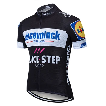 Quick step 2019 Cyklistika Dres Topy Lete Racing Cyklistické Oblečenie Priedušná Krátky Rukáv MTB Bike Jersey Ropa Ciclismo A04