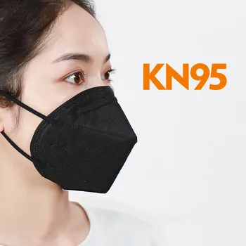 5-200pcs Black KN95 Úst Maska PM2.5 Textílie Ochranné Pleťové Masky Proti Znečisteniu Priedušná Filter Pre Masky Rýchle Dodanie
