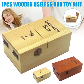 Vtipné Drevené Zbytočné Box Prekvapenie Hrať Triky Darček Proti Stresu Vianočné Gadgets Praktické Vtipy Hry Narodeninám Žart Hračky