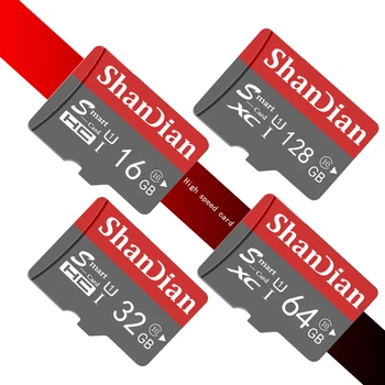 SHANDIAN Šedá Micro SD Karty Digitálneho fotoaparátu Pamäťovú Rozšírenie Kapacity 8 GB 16 GB 32 GB, 64 GB 128 GB dar Prichádza s SD Karty Prispôsobiť