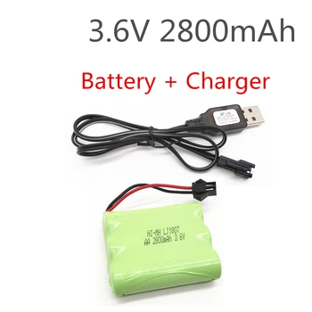 3.6 v 2800mah ni-mh batéria s USB Nabíjačky nimh batérie pilas recargables 3.6 v, pack veľkosť aa ni mh pre rc auta hračka nástroje model