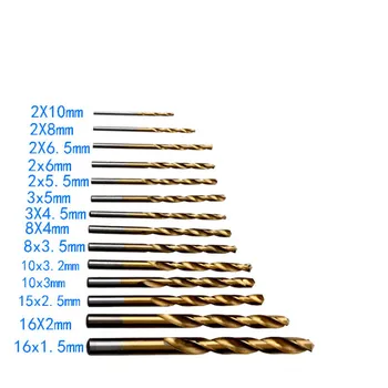 99pcs HSS Titán Potiahnutý Vrtákov rýchloreznej Ocele vrtáka Nástroj Nastaviť 1,5 mm -10 mm z Nehrdzavejúcej Ocele Drill Bit Nastavený Na Drevo