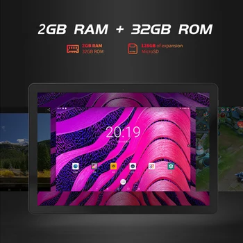 ZONKO 10-palcové Tablet PC Android 9.0 3G Hovoru Tablety WiFi Štúdia Tablet 2GB RAM, 32GB ROM 1280*800 IPS GPS Netflix 6000mAh