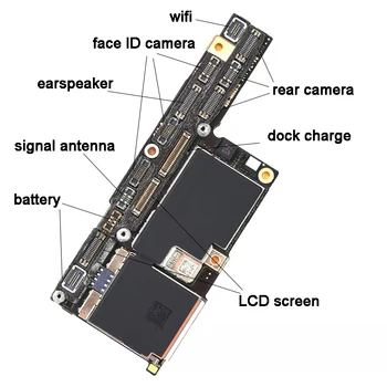 Pre IPhone X 256 GB s Tvárou ID Odomknutý Doske Dobré Doske Voľný iCloud Pôvodné Logic Board Pracovných Tvár Funkcia