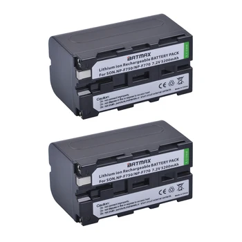 Batmax 4Packs NP-F750 F770 Batérie + LED Ultra Rýchla Nabíjačka pre Sony NP F970, F750, F770, F960, F550, F530, F330, F570,