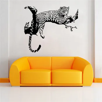 Nové Leopard Zvierat Vymeniteľné Samolepky na Stenu Citát Slovo Odtlačkový Vinyl na Stenu-Nálepky DIY Wall Art Domov detská Izba Decor Art Obývacia Izba