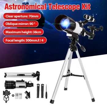 150X Lom Astronomickému Teleskopu s Prenosný Statív Sky Monokulárne Telescopio Priestor Pozorovanie Telefón Adaptér