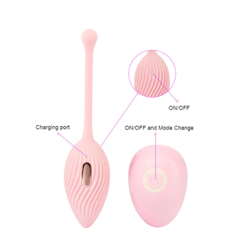 10 Rýchlosti Sexuálne Hračky Klitorálny Vibrátor Skákanie Vajcia Pošvy Stimulátor Klitorisu Bezdrôtové Diaľkové Kegel Loptu Klitoris Vibrátory Pre Ženy