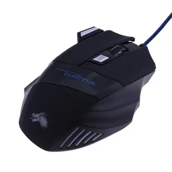 Móda Klasické 5500DPI LED Optické Hráč Myš USB, Drôtová Hernej Myši 7 Tlačidiel Hráč Počítačových Myší Pre Notebook Myší Dropship