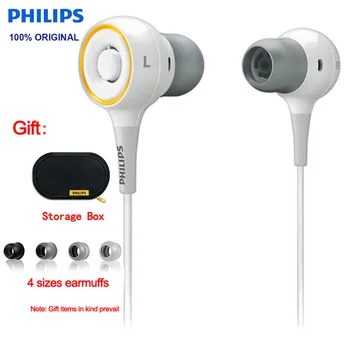 úradný Športové Headset Philips SHE6000 In-Ear Beží Slúchadlá s Bass Stereo 1.2 m Dĺžka Kábla pre Huawei Xiao čierna biela