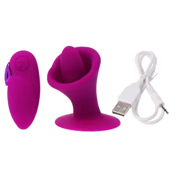 Jazyk Vibrátor Cicať & Lízať 10 Režim Sexuálne Hračky Pre Ženy Masturbator Diaľkové Ovládanie Bradavky Stimulátor Klitorisu USB Nabíjanie