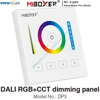 MiBoxer DP3 DALI 86 Dotykový Panel RGB+SCS Smart LED Stmievanie Radič 3 v 1 pre RGB RGBW RGBCCT LED Pásy MiBoxer DALI Downlight
