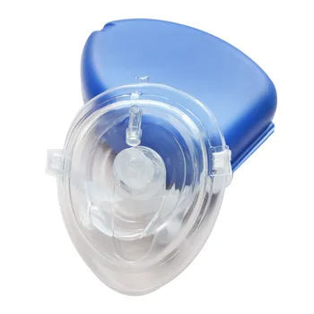 1pcs Veľké Srdce Tvar Poľa CPR Resuscitator Masku na Tvár Prvej Pomoci, Záchrany úst do Úst s Jedným Spôsobom Ventil Vrecku Núdzové