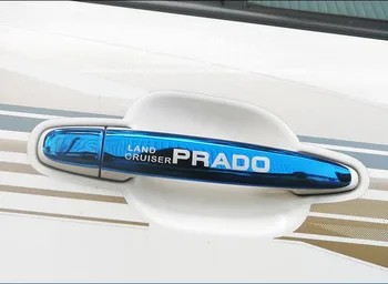 3 Farby Nerezové Dvere, Rukoväť, Tvarovanie Krytu na Ochranu výbava Pre Toyota Pôdy Cruiser Prado FJ120 Príslušenstvo 2003-2009