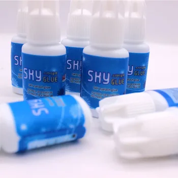 1 Fľaša Sky Lepidlo TD Typ Bielu Čiapku Kórea Rias Rozšírenia 5ml kozmetika Trvalé Nízkej Stimulácie make-up Transparentné Nástroje