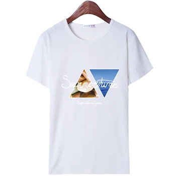 2020 NOVÉ Muži T-Shirt Bavlna Topy Tees Mužov Lete Bežné Krátky Rukáv O Krku Tričko Pre mužov