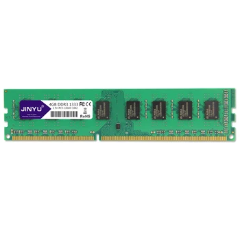 JINYU DDR3 4G 133Hz 1,5 V 240Pin Ploche RAM Pamäť pre AMD Doska