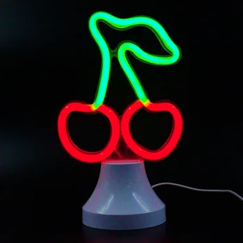 2020 Vnútorné Osvetlenie cherry tvar Led Neon nočné svetlo s bielym oddeliteľné arc základňu Pre Nočné Osvetlenie Miestnosti Dekorácie