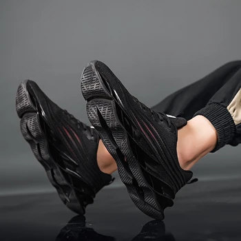 Vysoko kvalitné pánske športové topánky značky čipky ležérne topánky Zapatillas Hombre Deportiva non-slip opotrebovaniu bežecká obuv nové