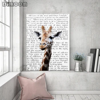 Žirafa Bubble Gum Plagát Vytlačí Škôlky Wall Art Blush Pink Plátno Umenie Maľba Noviny Pozadí Na Stenu Obrázok, Dekorácie